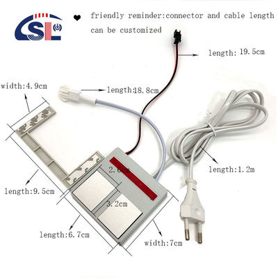 110V 240VAC 12W24W Réflecteur de l'éclairage tactile LED mono/trois couleurs avec 2 touches