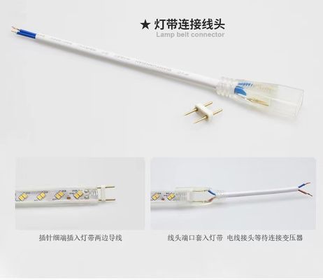 Lumière LED de design moderne avec câble de connexion 12V/24V et installation facile