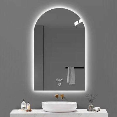 Décoration de salle de bain de maison d'hôtel Design moderne écran tactile miroir intelligent avec lumières LED et commutateur de capteur