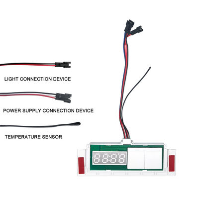 Détecteur de brouillard de miroir à LED avec affichage de température et de temps Capteur tactile Commutateur de gradation sans pas 5A 60W