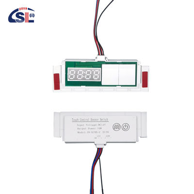 Détecteur de brouillard de miroir à LED avec affichage de température et de temps Capteur tactile Commutateur de gradation sans pas 5A 60W