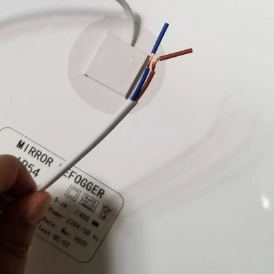 Film de chauffage PET anti-brouillard pour miroir d'hôtel avec taille ronde réglable et puissance de sortie de 12w