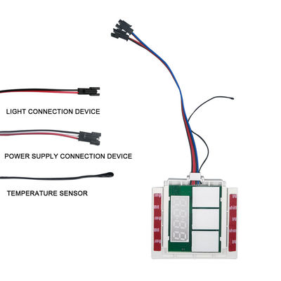 Affichage de la température du temps de 60 W Slim DC12V 5A LED Light Mirror Touch Sensor Commutateur de gradation sans pas