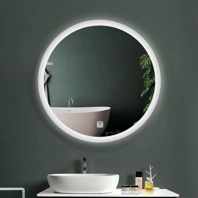 Écran tactile LED miroir de salle de bain avec commutateur grand capteur et style de conception moderne