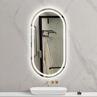 Décoration de salle de bains pour la maison de l' hôtel LED éclairée Triple couleur lumières imperméable miroir de vanité
