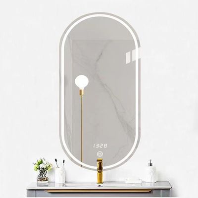 Lentilles en argent Matériel contrôle tactile Led Vente au détail Miroir de salle de bain pour la maison