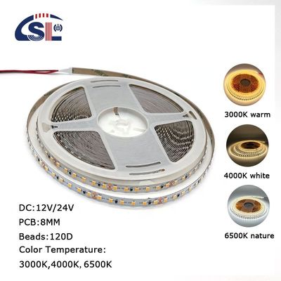 DC12V SMD2835 PCB électroplate 120Ds 5mm Ra 80 LED bande lumineuse à usage résidentiel