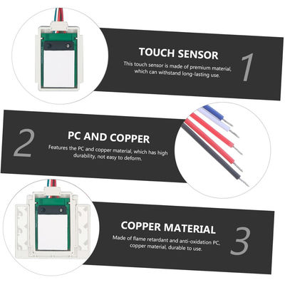 DC12V Smart Hand Led Light Une ou trois couleurs Miroir Manuel Scanner Contrôle de l'obscurcissement Sensor de commutateur sans contact