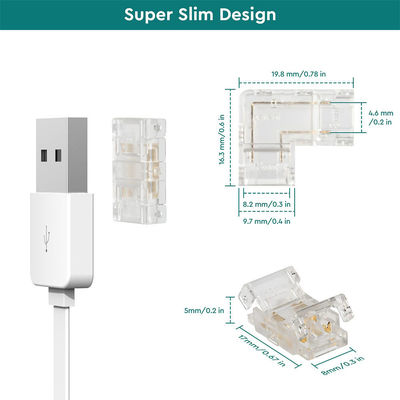 Connecteur LED à bande LED 8 mm 2 broches SMD Cob pour un design moderne