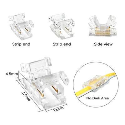 Mesure illimitée de la densité de LED COB Connecteurs LED à bande à fil pour une connexion de 5 8 10 mm