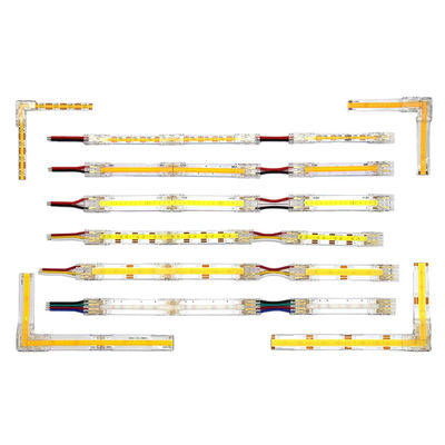 Hôtel COB Mini LED Light Strip Connecteurs de fil 2 3 connexion de broche sans soudure CCT 5 8 10mm LED Strip à connecteur de fil Strip