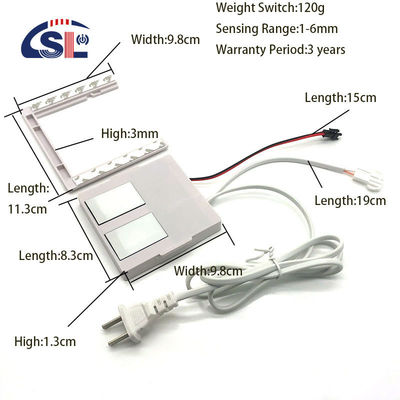 Capteur d'obscurcissement à double toucher à LED intelligent de 24 W avec alimentation intégrée pour le contrôle et le débrouillement en une ou trois couleurs