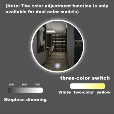 Capteur d'obscurcissement à double toucher à LED intelligent de 24 W avec alimentation intégrée pour le contrôle et le débrouillement en une ou trois couleurs