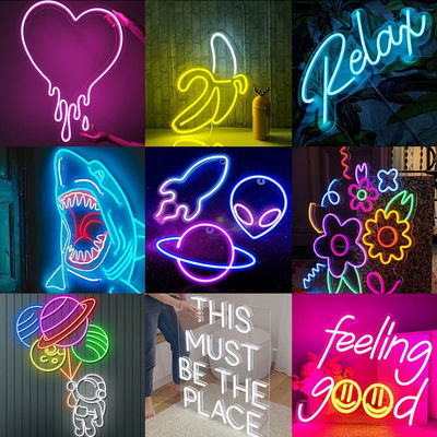 12v/24v/120v/240v LED Neon Strip coupable de silicone rose/bleu pour les lumières de Noël bricolage