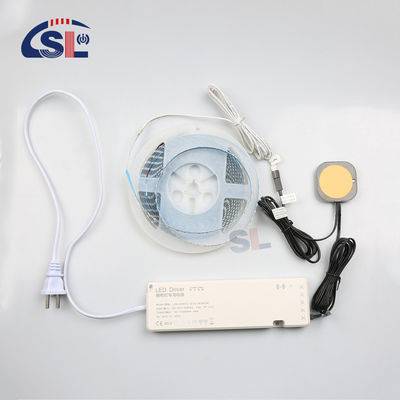 110V 240VAC Commutateur de gradation intégré à miroir tactile pour lampe de cabine LED intelligente 2,5 cm