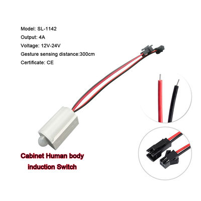 Commutateur de capteur de l'armoire de porte LED 12V 3A/5A pour une plage de détection de miroir à mercure de 1 à 6 mm