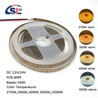 Les miroirs intelligents sont équipés de bandes lumineuses à LED étanches à l'eau, de goutte à goutte de colle électroplate 18-20W/m 1600-2400LM