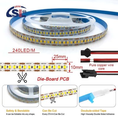 Commande de commutateur DC12V Plaque de découpe à la matrice Bandes lumineuses LED pour miroirs de vanité de salle de bains
