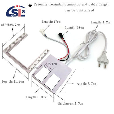Commutateur de capteur tactile à deux boutons avec support facile d'installation DC12V personnalisé