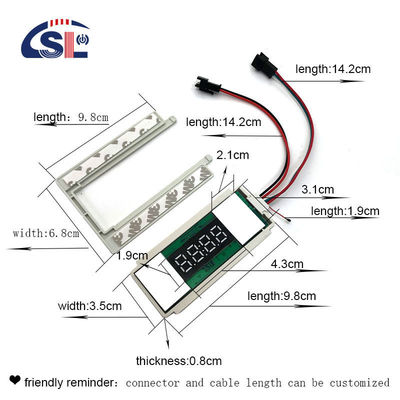 DC12V 12W Muti-fonction Split Deux boutons Affichage intermédiaire Sensor tactile pour les miroirs