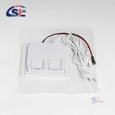 Commutateur de capteur tactile 12W intégré grand deux boutons trois couleurs pour miroirs de salle de bain