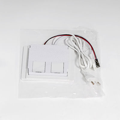 Commutateur de capteur tactile monocouleur à deux boutons de 24 W intégré pour miroirs de salle de bain