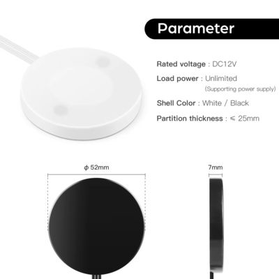 DC12V panneau en bois LED intelligent atténuateur à main tactile commutateur de balayage pour l'armoire DC12V sortie