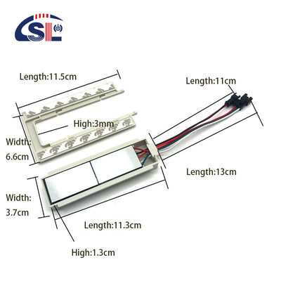 SL 12v Split Deux boutons Trois couleurs LED Smart Defogger Capteur de commutateur tactile 11,8cm*6,6cm*1,3cm