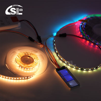 Capteur tactile 103g DC 12V 5A 60W Pad de débouchage Rétroviseur RGB Led Dimming sans pas Trois boutons Commutateur de commande