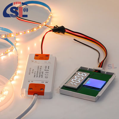 DC12V SL Split Single Button Single Color Touch Sensor Switch Radar Temps Température Écran d'affichage avec support Rétroviseurs intelligents 12W 24W Voltage
