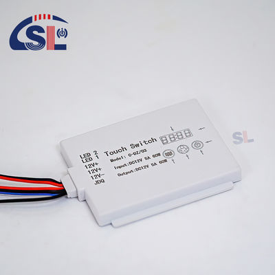 DC12V SL Split Triple Button Triple Color Touch Sensor Switch Radar Temps Température Écran d'affichage avec support Smart Mirrors