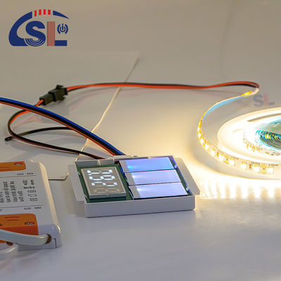 Commutateur de capteur tactile mono/trois couleurs allumé/éteint pour l'éclairage LED des miroirs de salle de bain