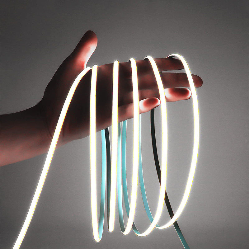10W/m DC 12V24V 320Leds rouge or jaune glace bleu bleu vert violet flexible COB Led Strip Light pour la décoration extérieure et intérieure