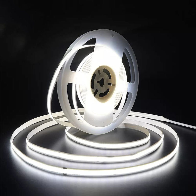 480Leds 6500K Lumière à bande LED COB flexible blanche pour décoration intérieure en tension 12V/24V