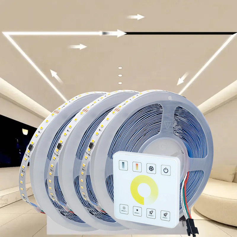 3- Écoulement de l'eau 12v24v 8mm 120leds 6500K électroplate blanche SMD2835 lumière à bande LED