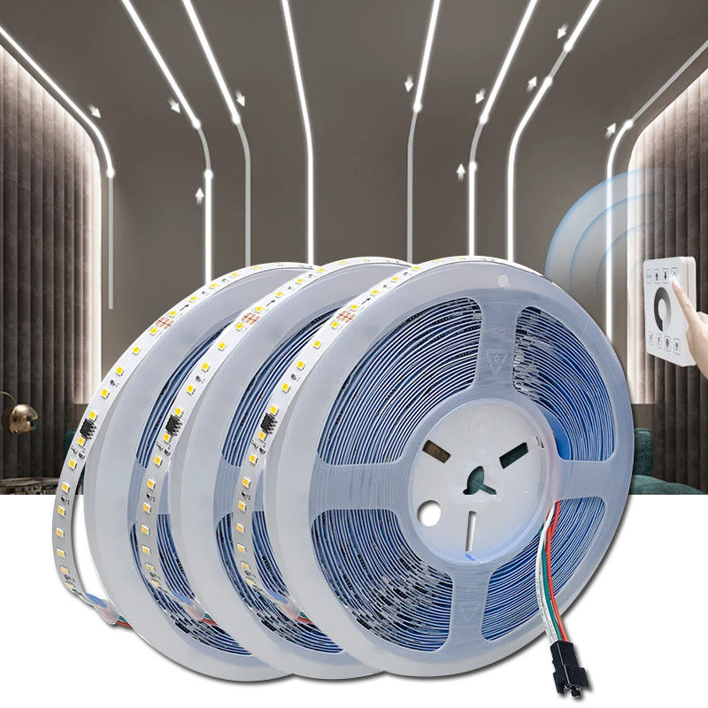 Éclairage à bande LED à débit d'eau en cours d'exécution avec indication IP55 et étape de coupe 50 mm/coupe