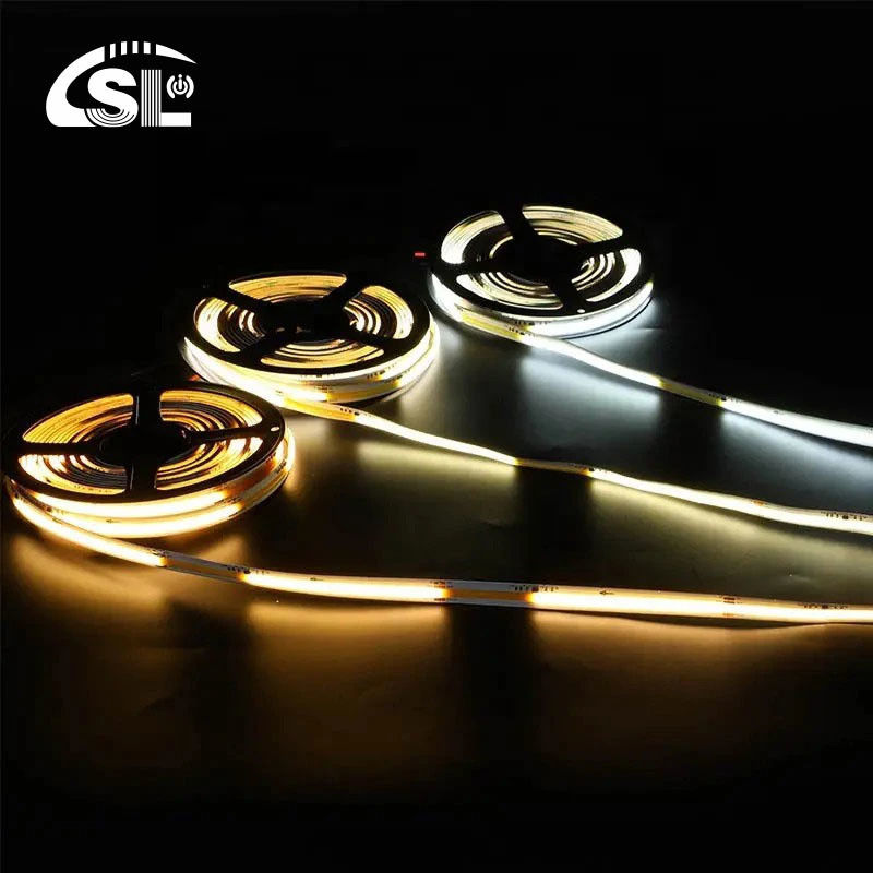 Poids du produit ((kg) 0,06 LED Strip Light 12v24v 8mm 608leds 3000K-6500K COB SMD2835