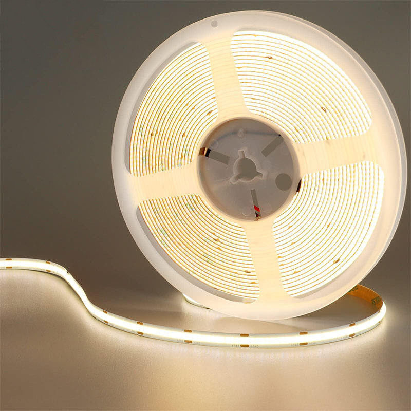 Hôtel DC12V24V 8mm10mm 480Leds 3000K4000K6500K haute luminosité flexible COB LED Strip lumière pour la cuisine salon