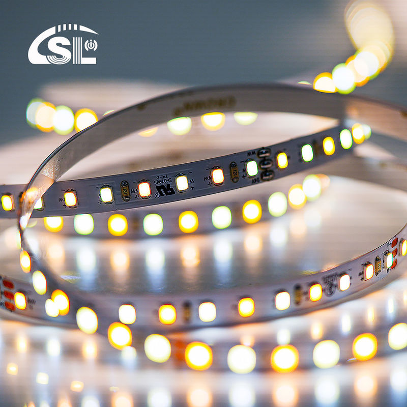 120 LEDs 8mm 3000K-6500K CCT Flexible à double couleur COB SMD2835 LED Strip Light avec 80 Ra