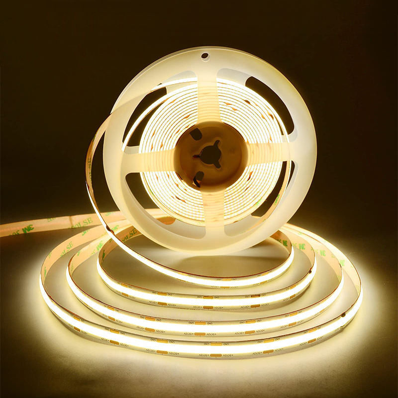 100lm/w haute luminosité IP20 8mm 480Leds COB LED Strip Light pour le salon de la cuisine