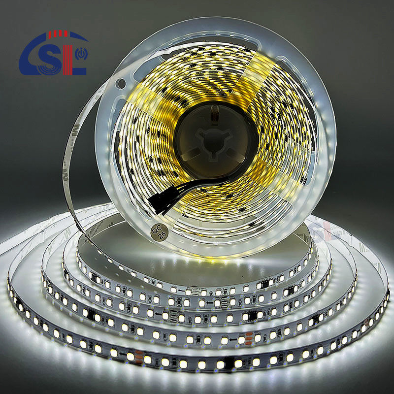 LED résidentiel bande lumineuse DC12V 24V SMD2835 PCB électroplate 120Ds 8mm Ra 80 6500K fonctionnant