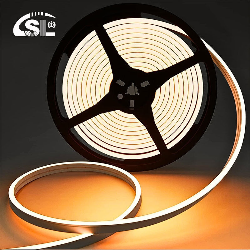 Support Dimmer Neon Flex blanc chaud 3000K Mini 24V 4x10mm IP65 étanche 168 LED/m