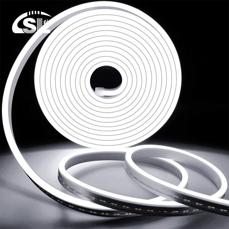 Neutre blanc 120LED/m LED blanc frais néon Flex IP65 DC étanche 12V 6x12mm Kit complet