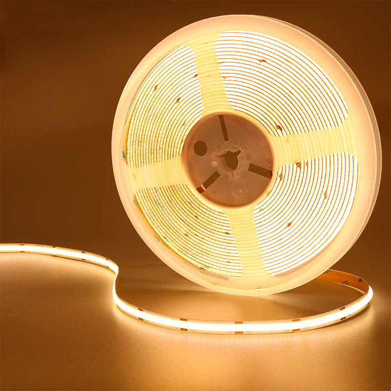 4000K COB Flexible LED Strip 480Leds 8mm10mm Largeur pour l'éclairage de la cuisine de chambre à coucher