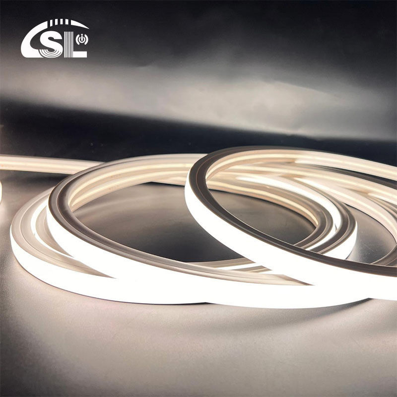 Flex au néon blanc naturel 4000K DC 48V 16x16mm Forme plate courbure verticale IP65 étanche LED néon Flex