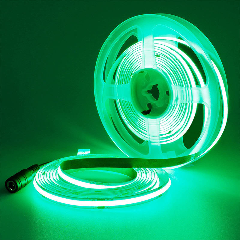 DC12V24V 480LEDs Ra90 8mm10mm Largeur vert flexible COB LED Strip lumière pour l'éclairage