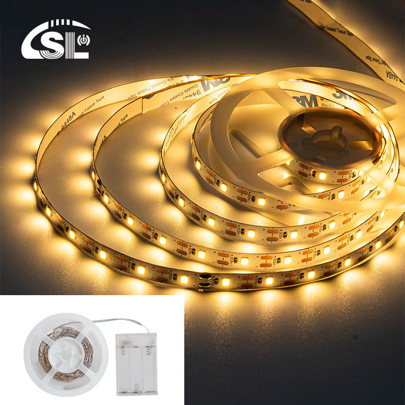 Décoration intérieure 3000K/4000K/6500K Electroplate flexible SMD2835 LED Strip Light 5V 8mm 120LED