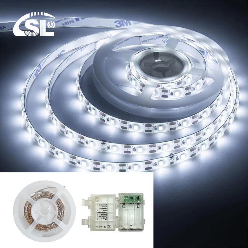 DC 24V 5V 120LEDs 8mm 6500K Blanc haute luminosité électroplate flexible SMD2835 LED