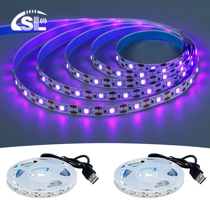 LED Strip Light 5V 8mm 120LEDs pourpre une plaque électroplate coupe pour vos besoins