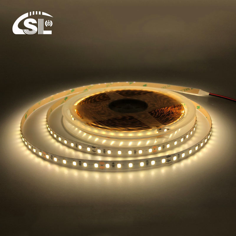 SMD 2835 haute luminosité 12V24V 120leds 8mm 4000K blanc froid lumière à bande LED flexible